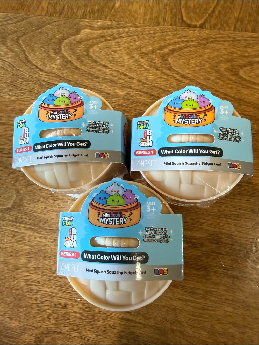 3 RMS Mini Squishy Mystery dumplings